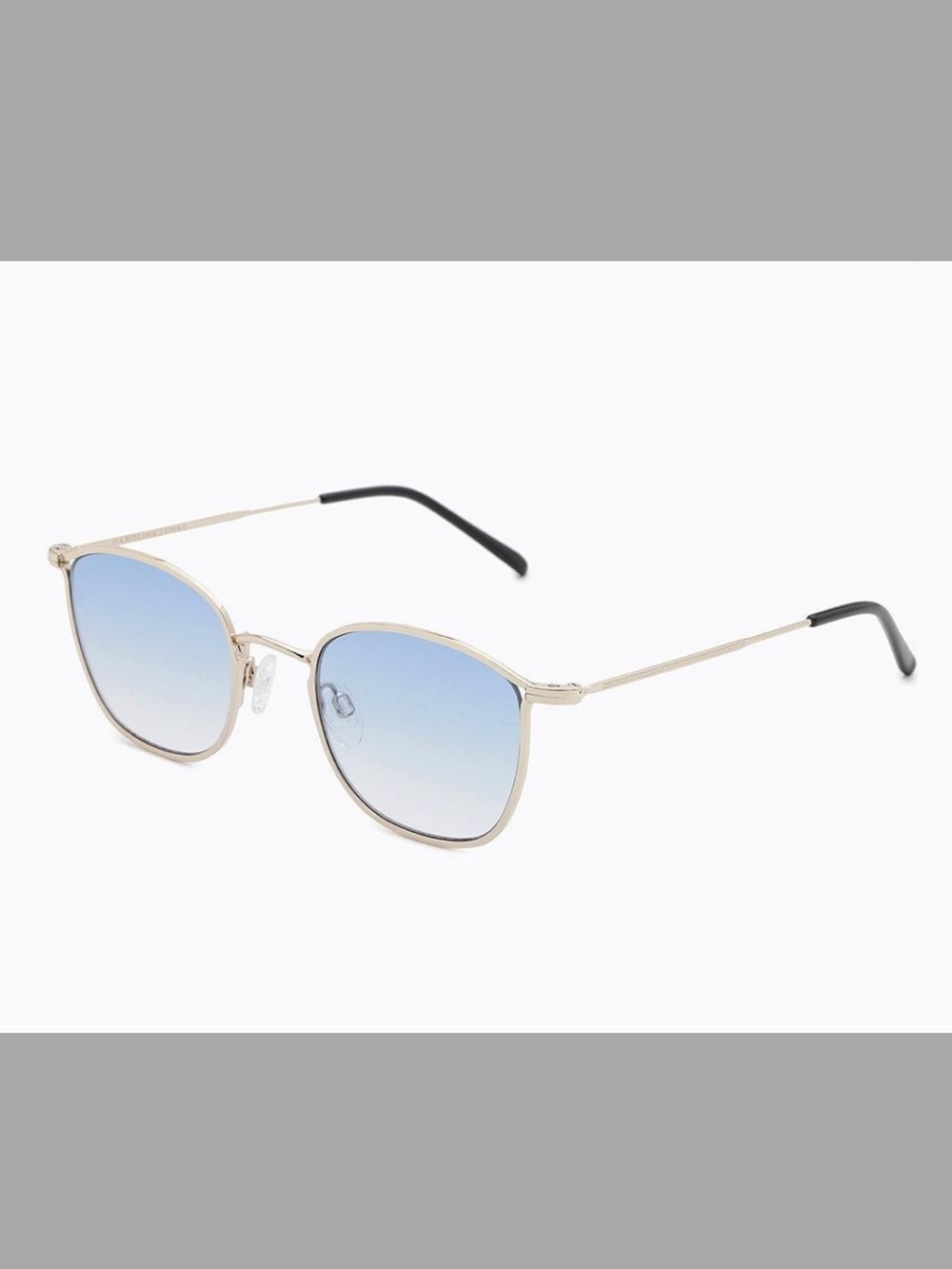 Carolina Lemke Gold Frame Blue-Tint Glasses